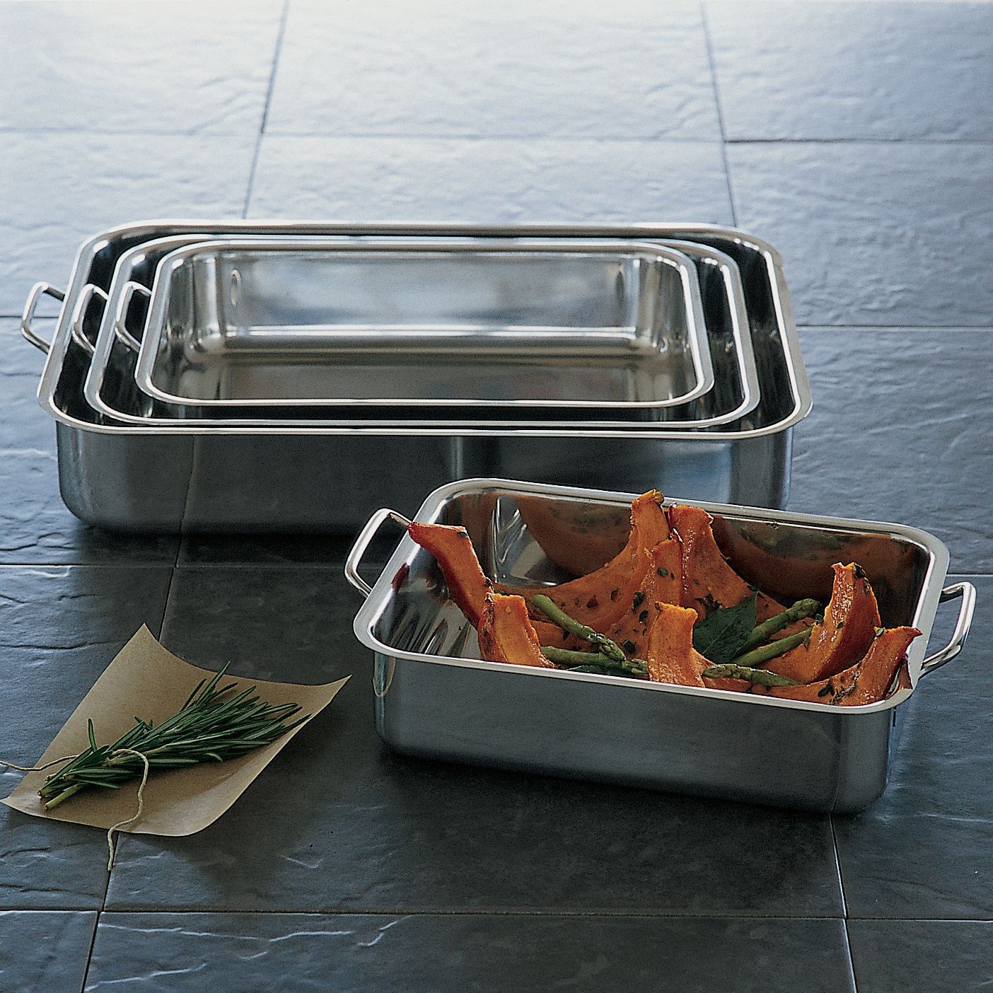 John Lewis Stainless Steel Roasting Pan Large