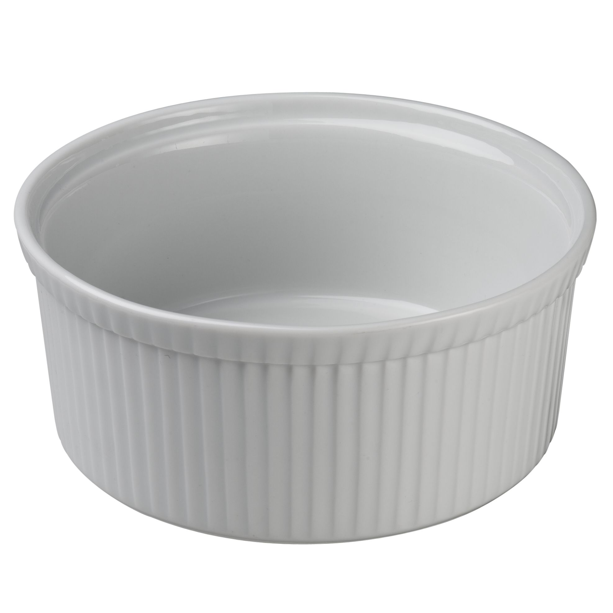 Souffle Dish, White