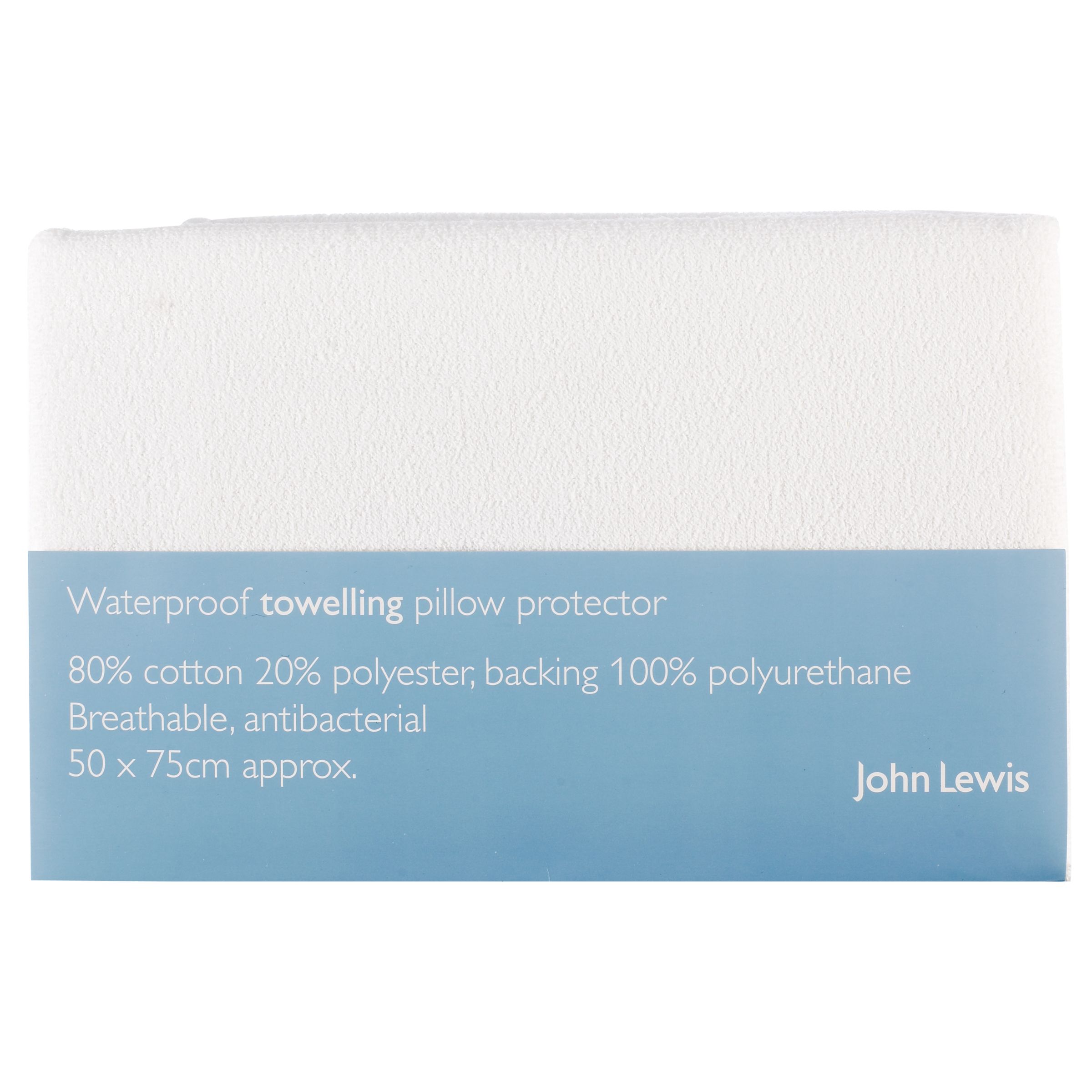 Waterproof Towelling Pillow Protector, Standard