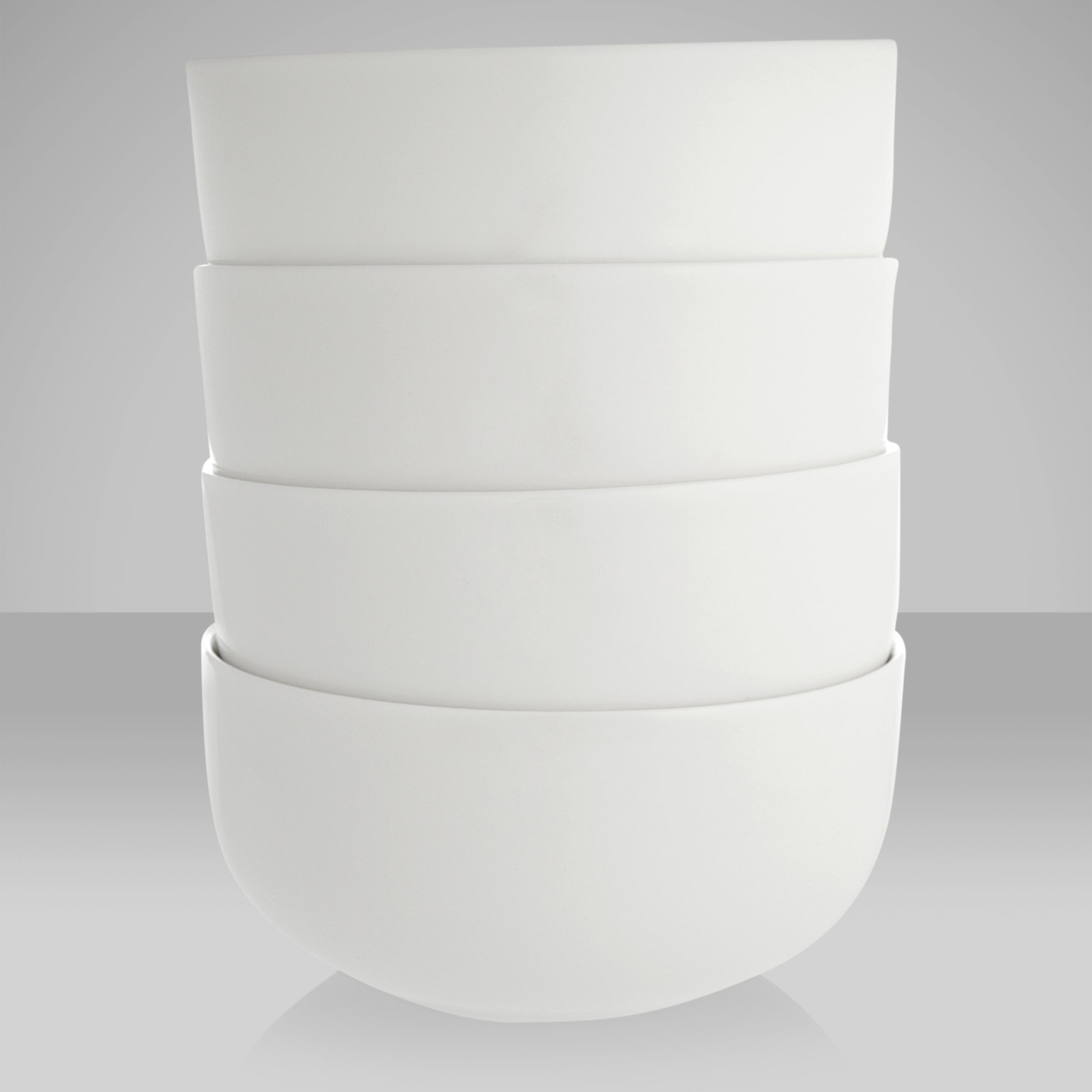 White Bone China Bowls, 11cm, Set of 4