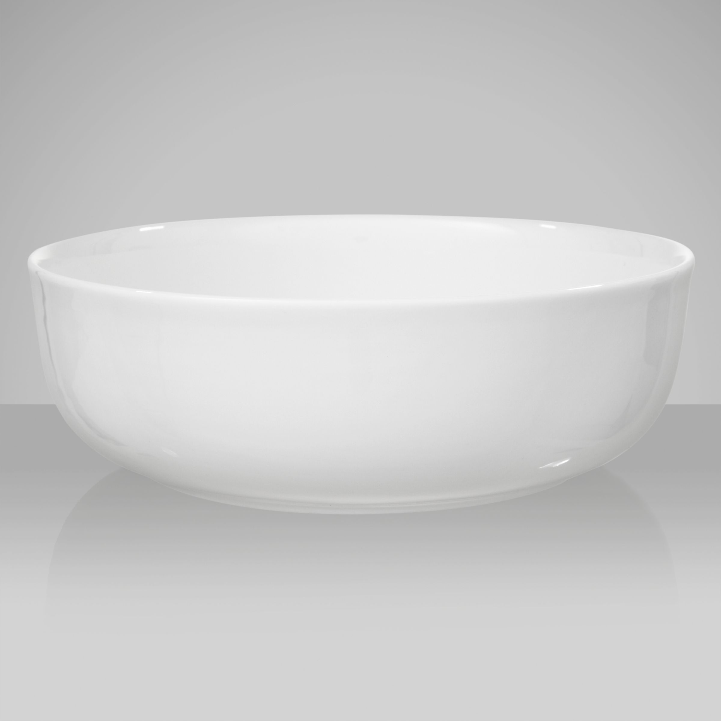 John Lewis White Bone China Serving Bowl, 22.5cm