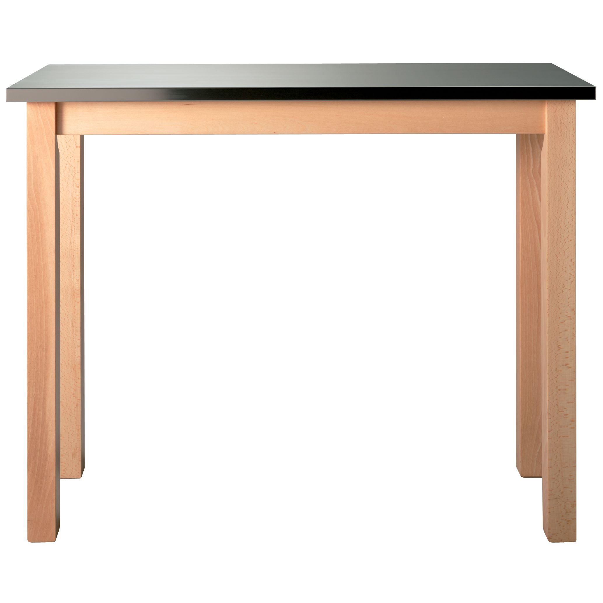 John Lewis Inox Bar Table, Stainless Steel/Beech