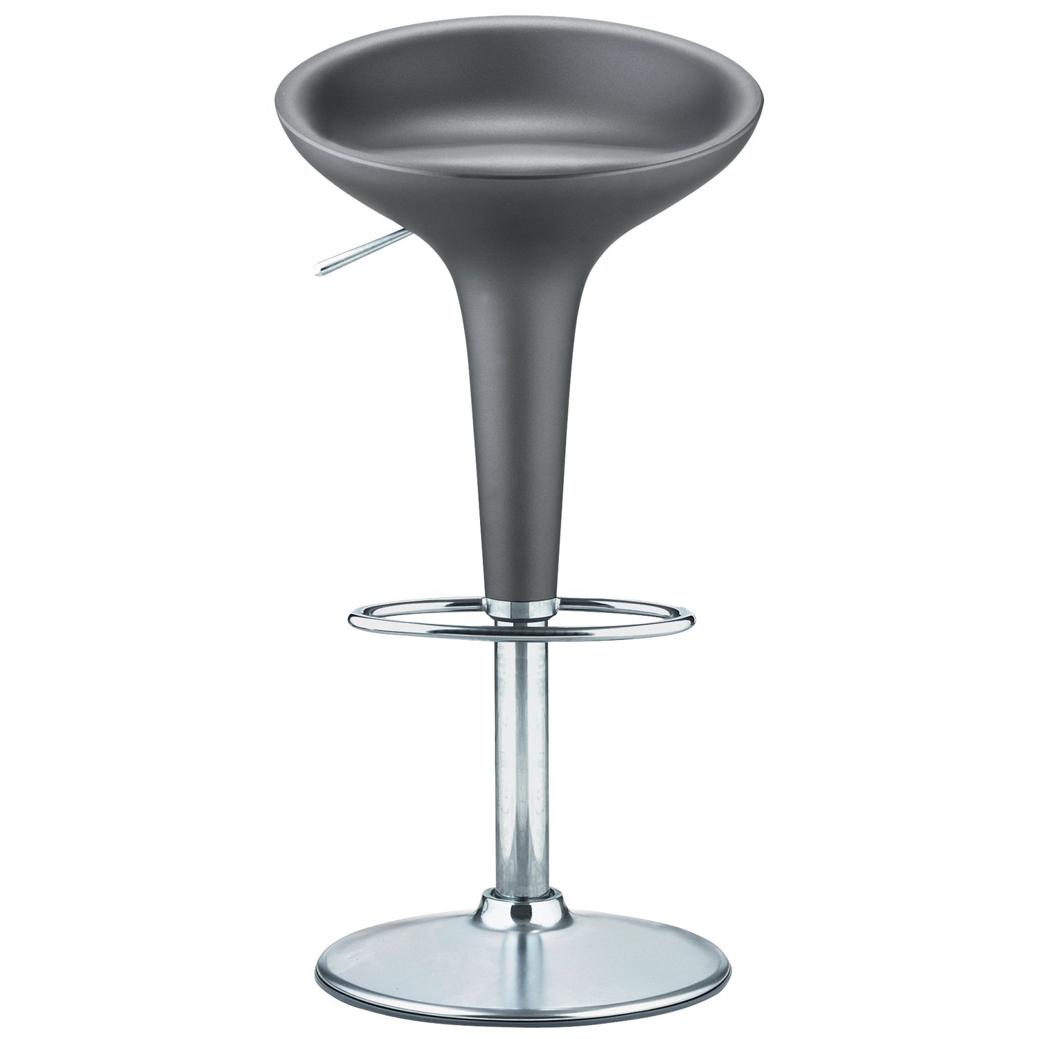 John Lewis Bombo Bar Stool, Graphite