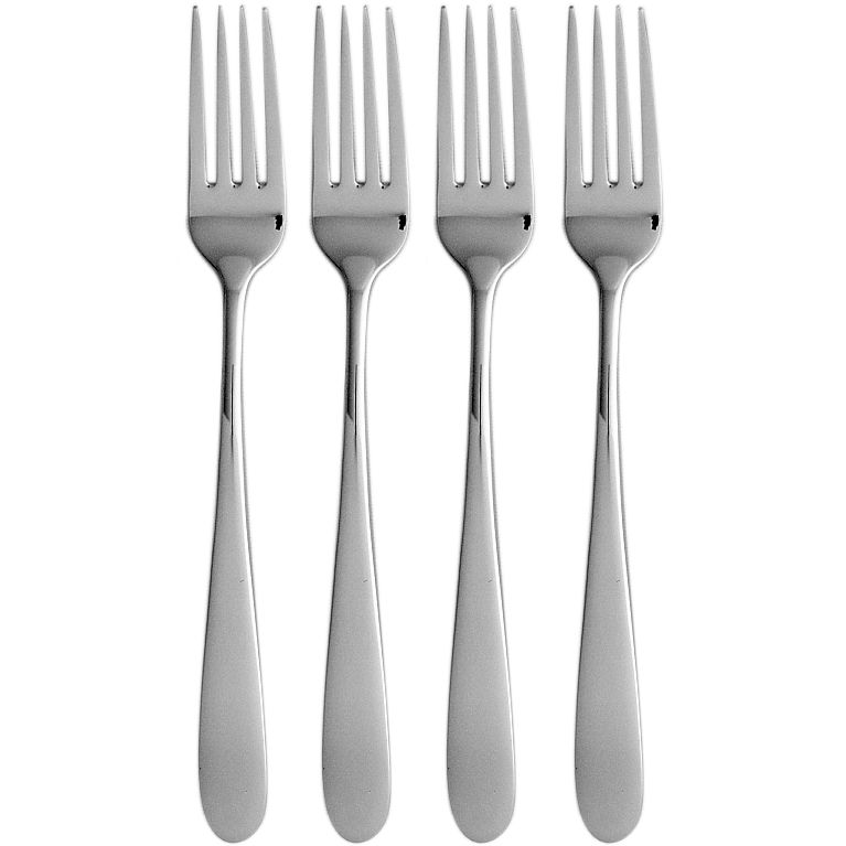 John Lewis Outline Dessert Forks, Stainless
