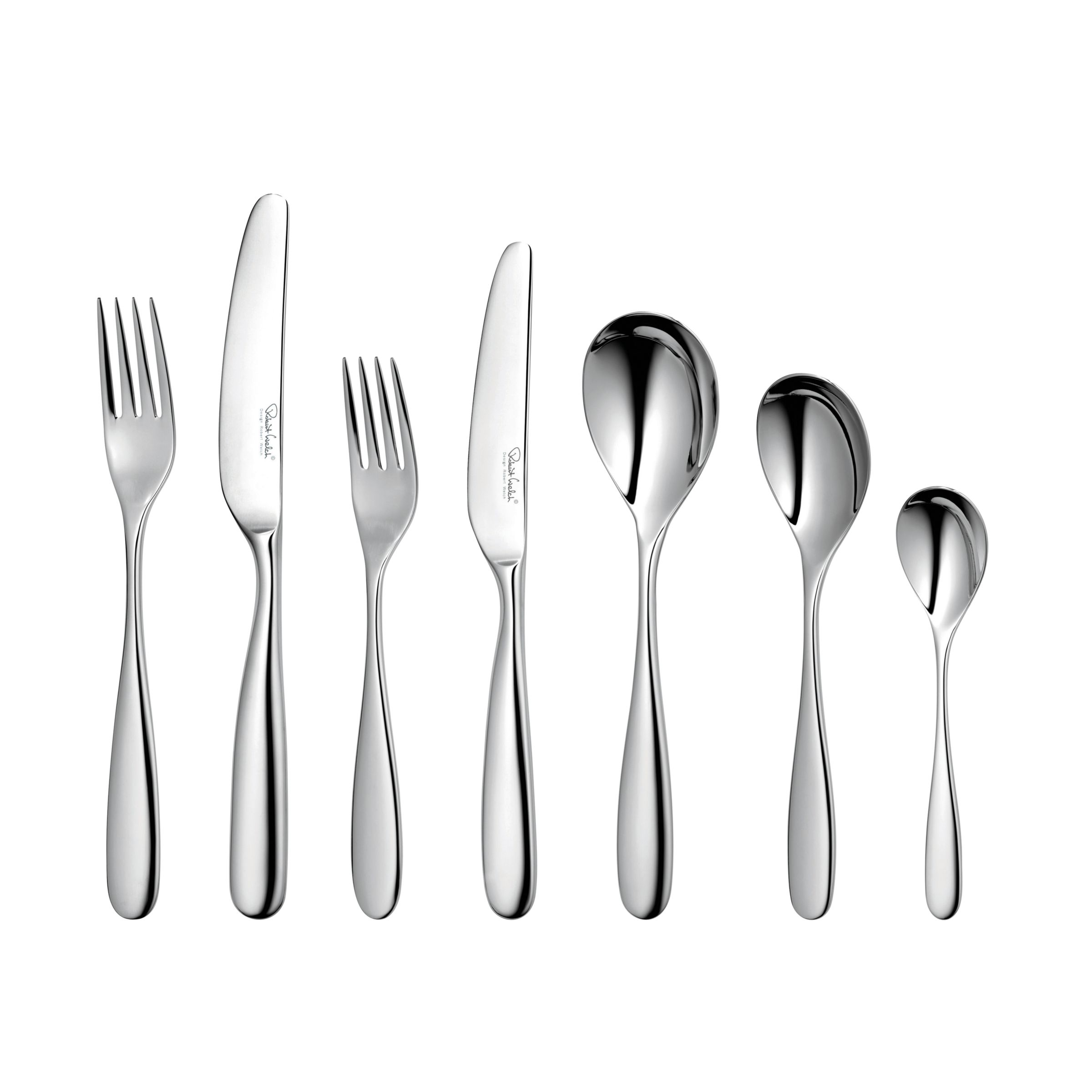 Robert Welch Stanton Cutlery Set, Stainless Steel, 44-Piece at John Lewis