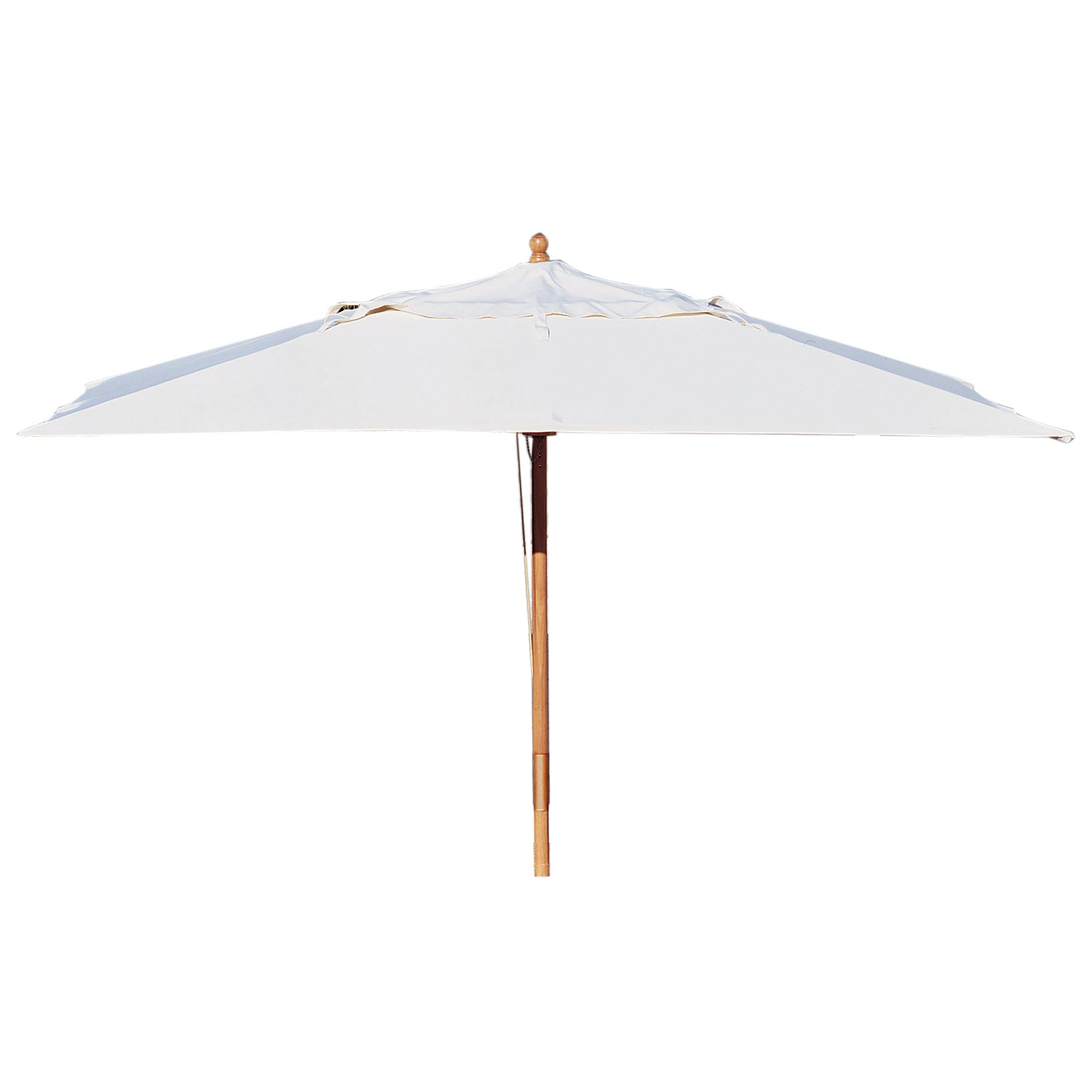 Market Garden Parasol, Rectangular, Natural, 3.2m