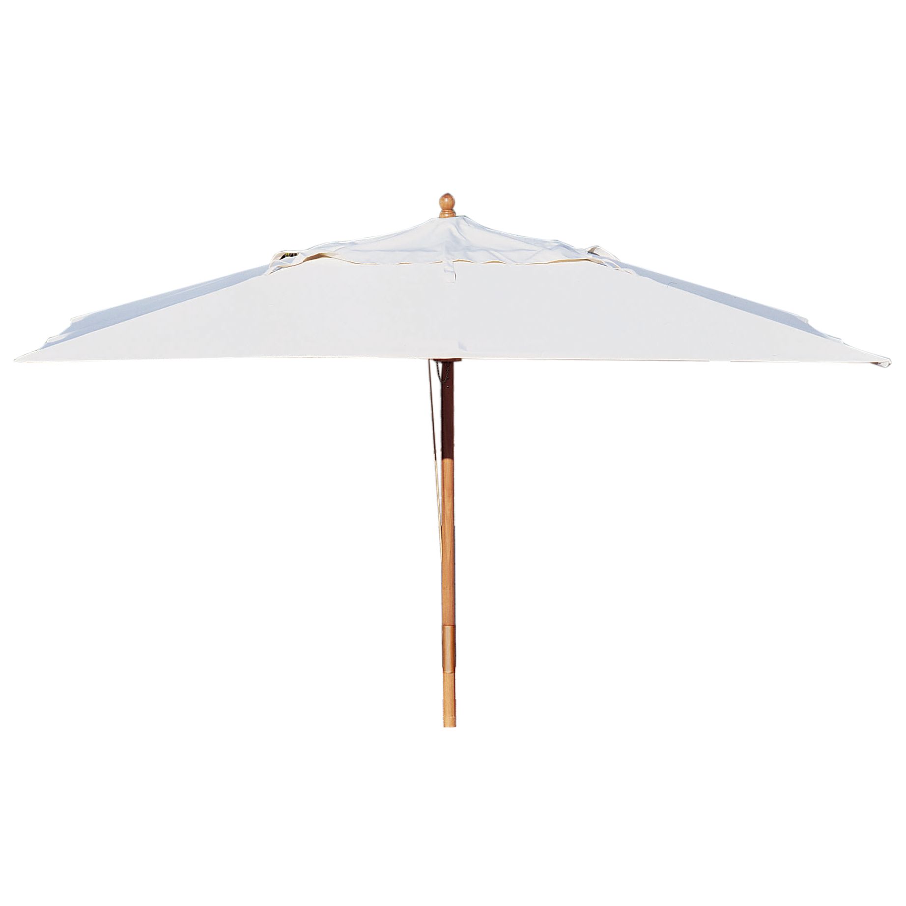 John Lewis Market Rectangular Parasol, Natural, 3x2m