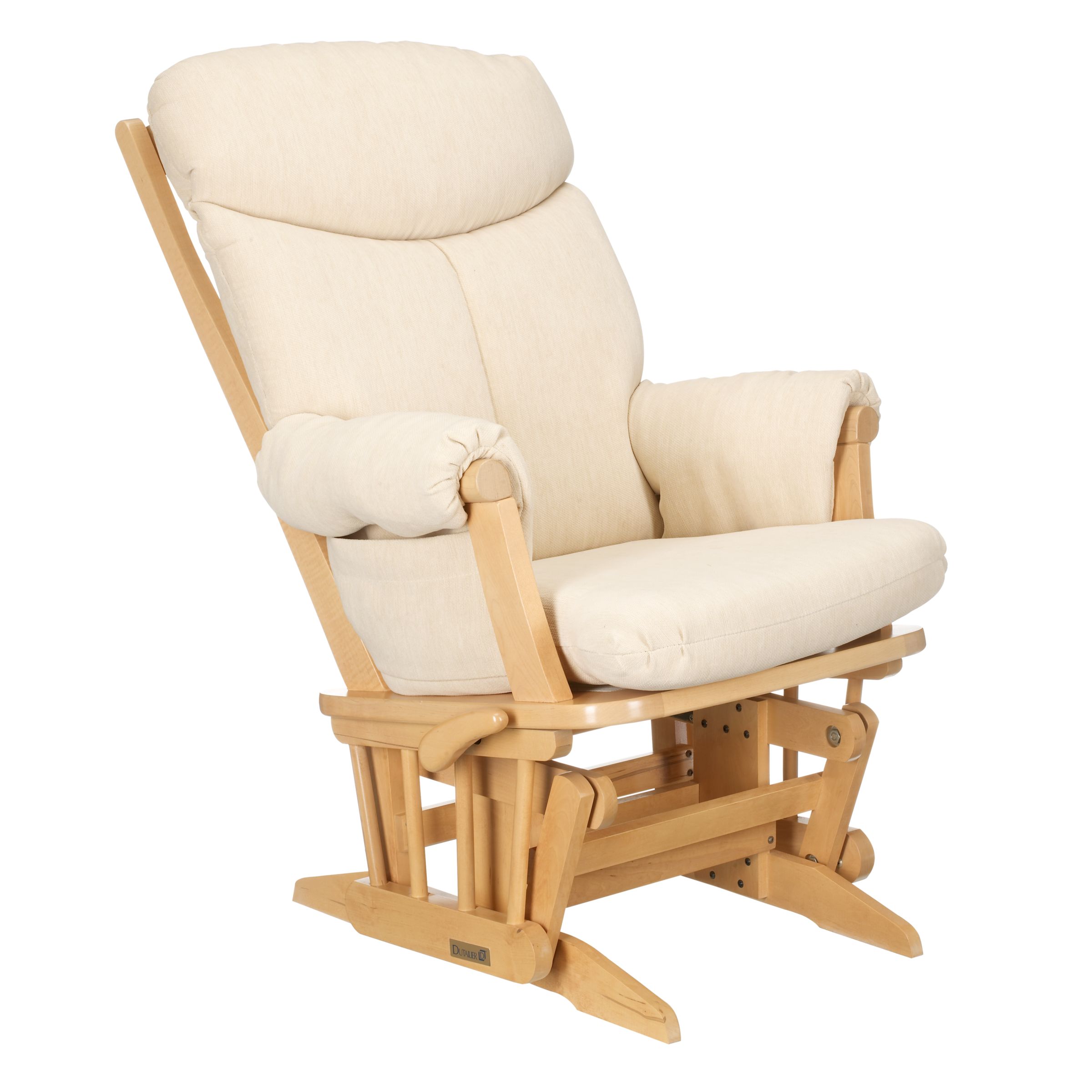 John Lewis Polly Glider Chair, Soft Beige/Natural