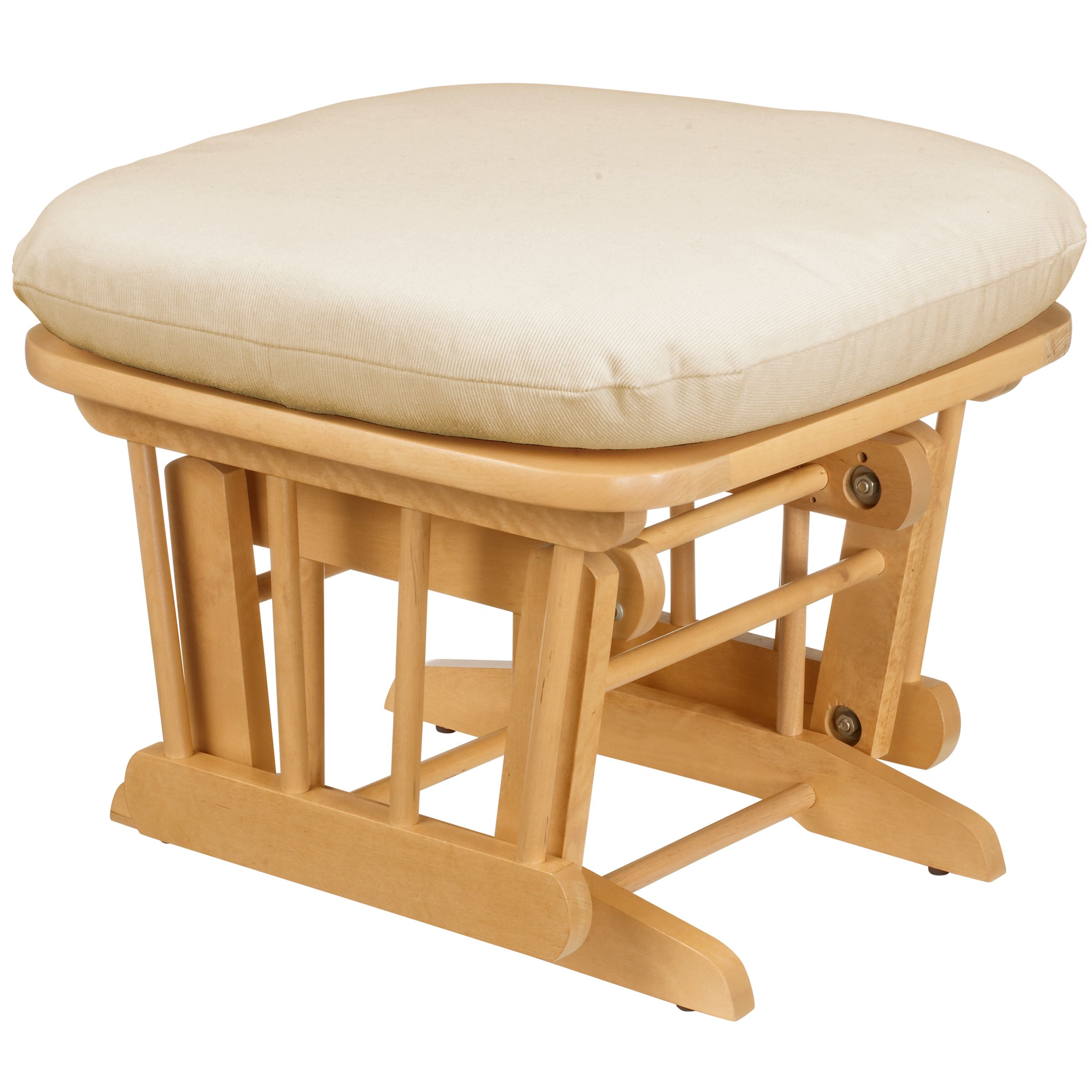 Unbranded Glider Stool, Soft Beige/Natural