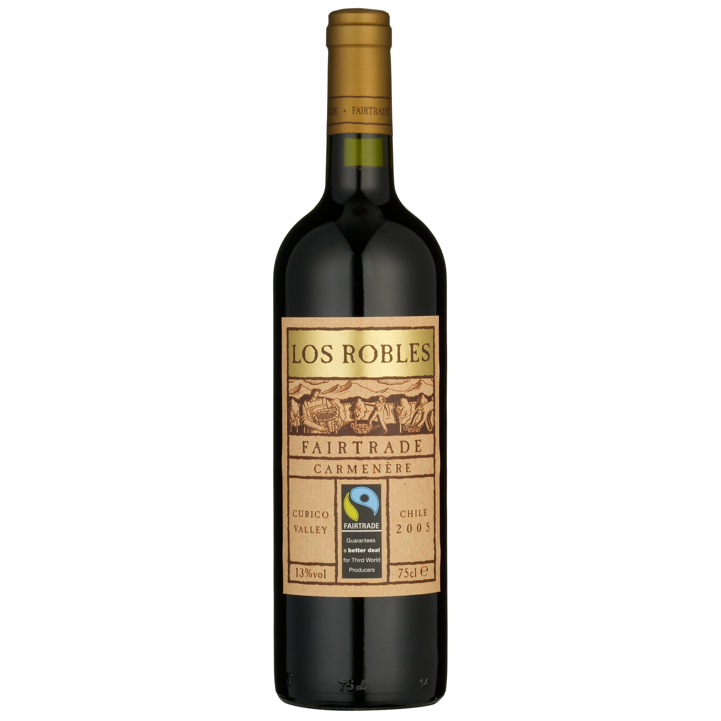 Unbranded Los Robles Fairtrade Carmenandegrave;re 2007 Curicandoacute; Valley, Chile