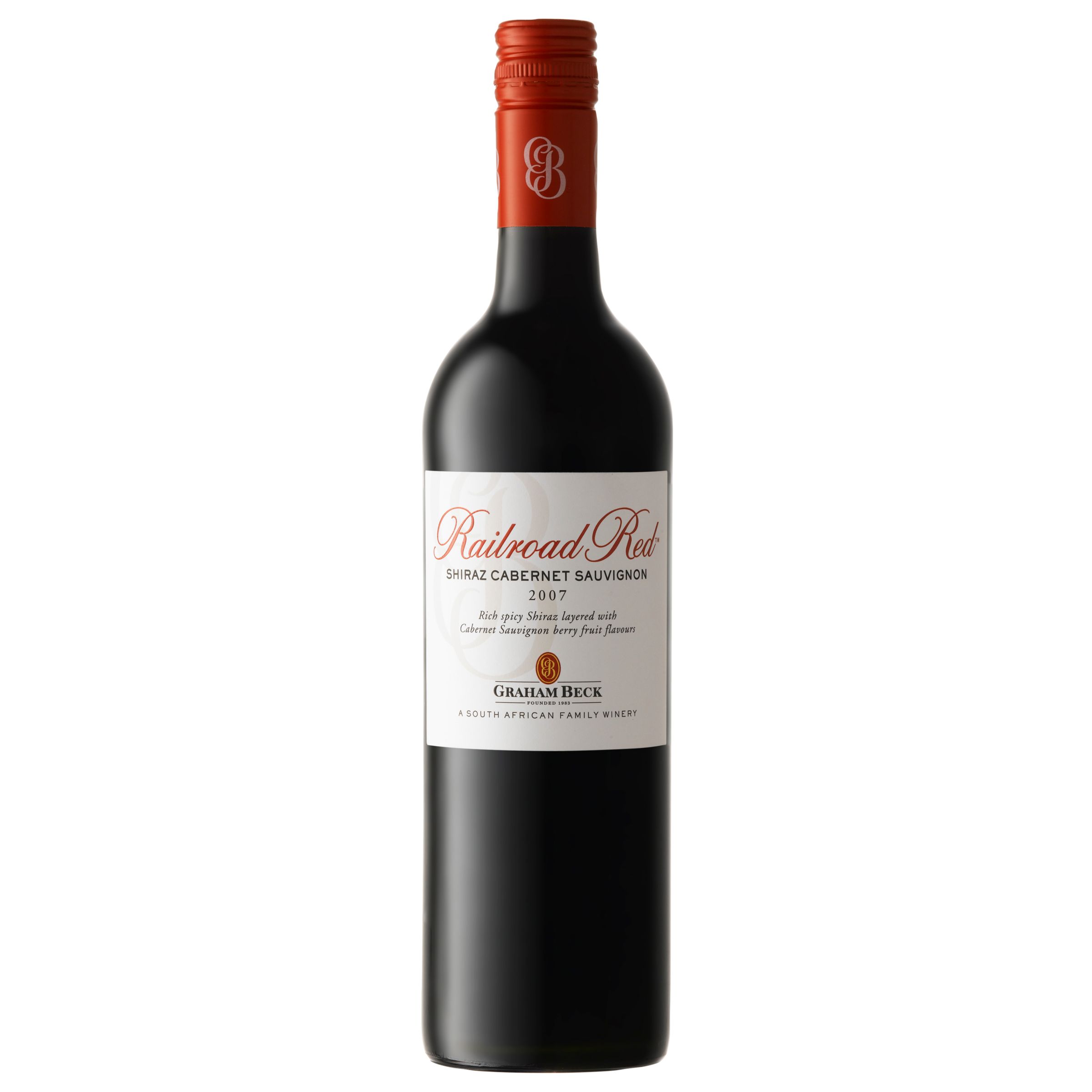 Unbranded Graham Beck Railroad Red Shiraz / Cabernet Sauvignon 2007 Western Cape, South Africa