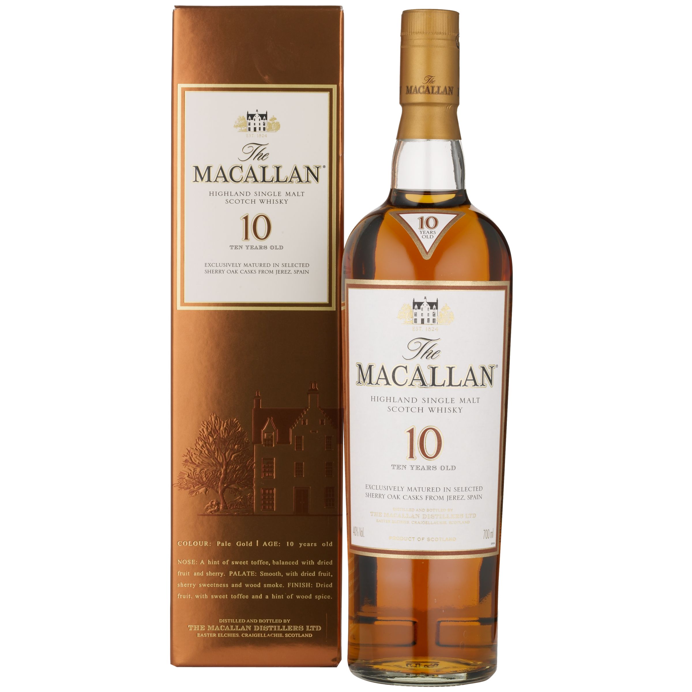 The Macallan 10-Year-Old Speyside Malt Whisky at John Lewis