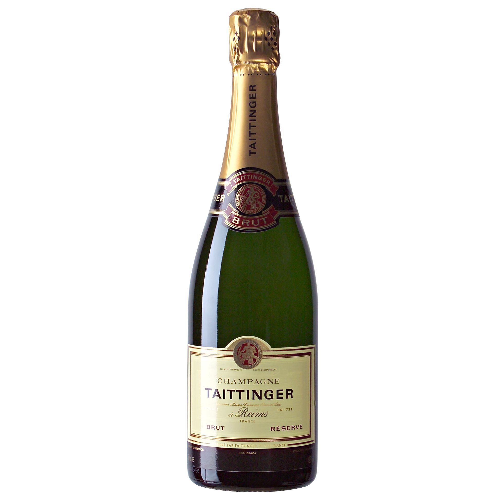 Taittinger Brut Réserve NV Champagne, France at John Lewis