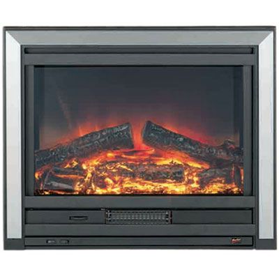 Burley FuelEffect Electric Fire Drayton 211 Brushed Aluminium