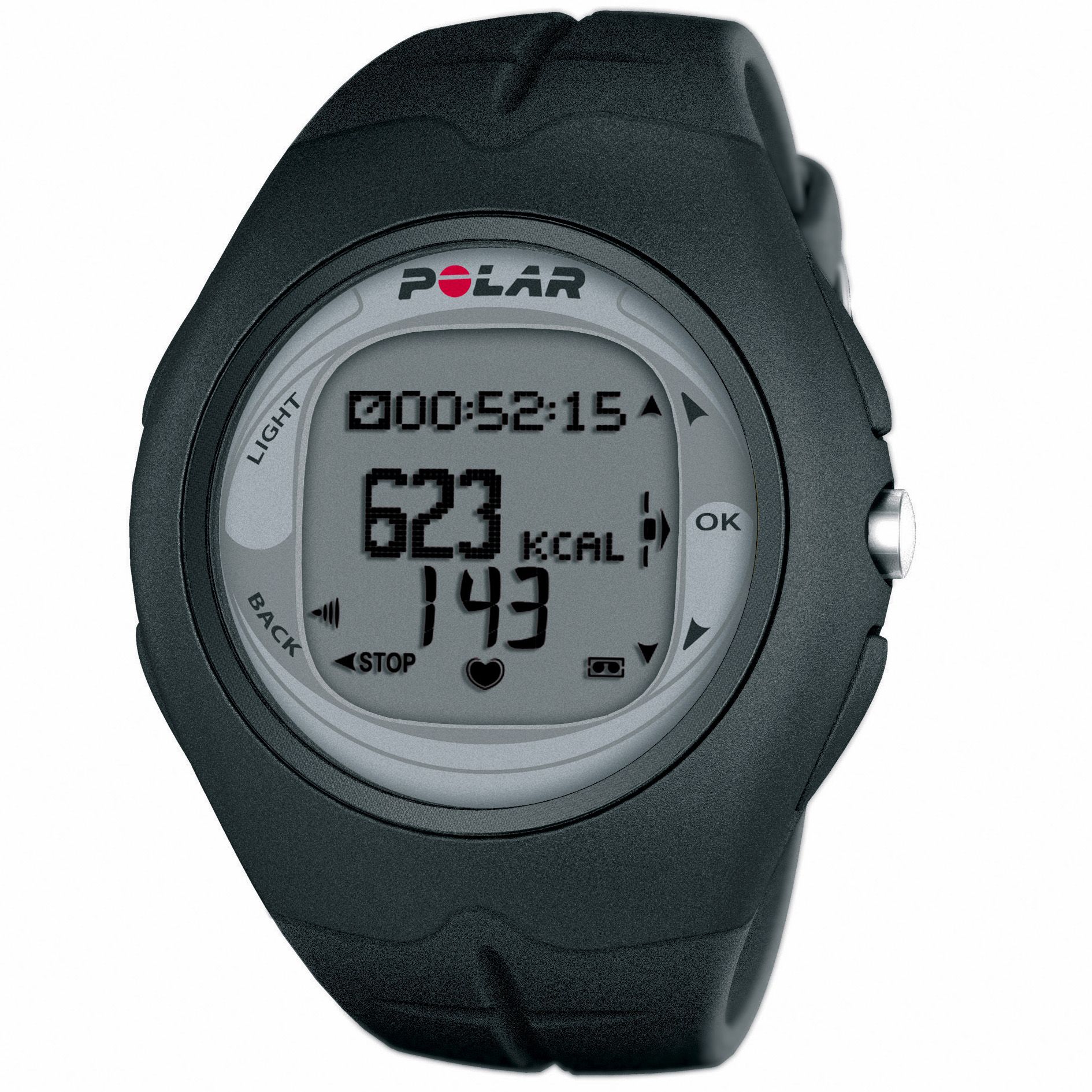 Polar F6 Mens Heart Rate Monitor/Watch, Black