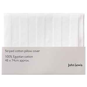 john lewis Zipped Stripe Pillow Protector