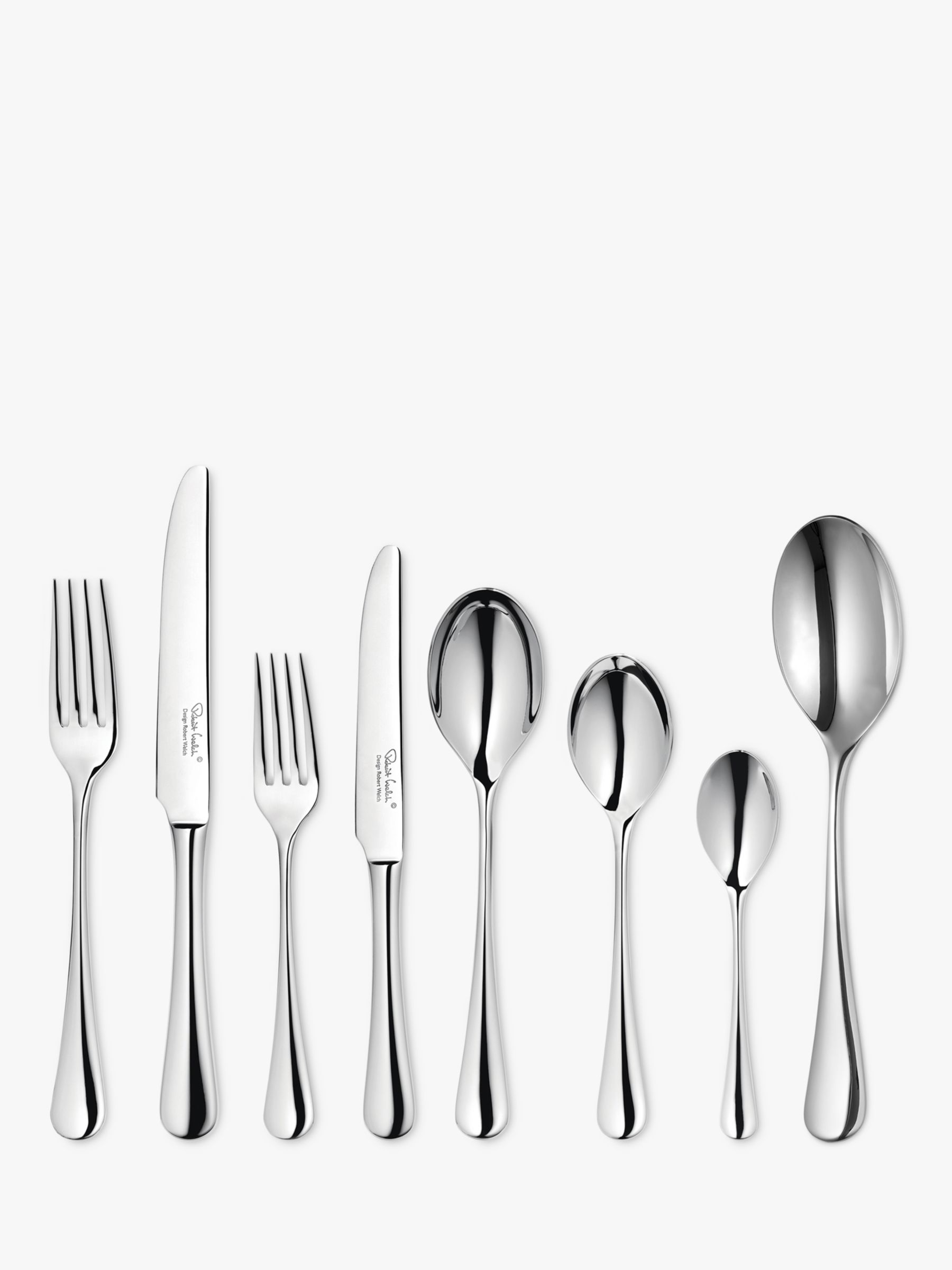 Robert Welch Radford Cutlery Set, Stainless Steel, 44-Piece at John Lewis