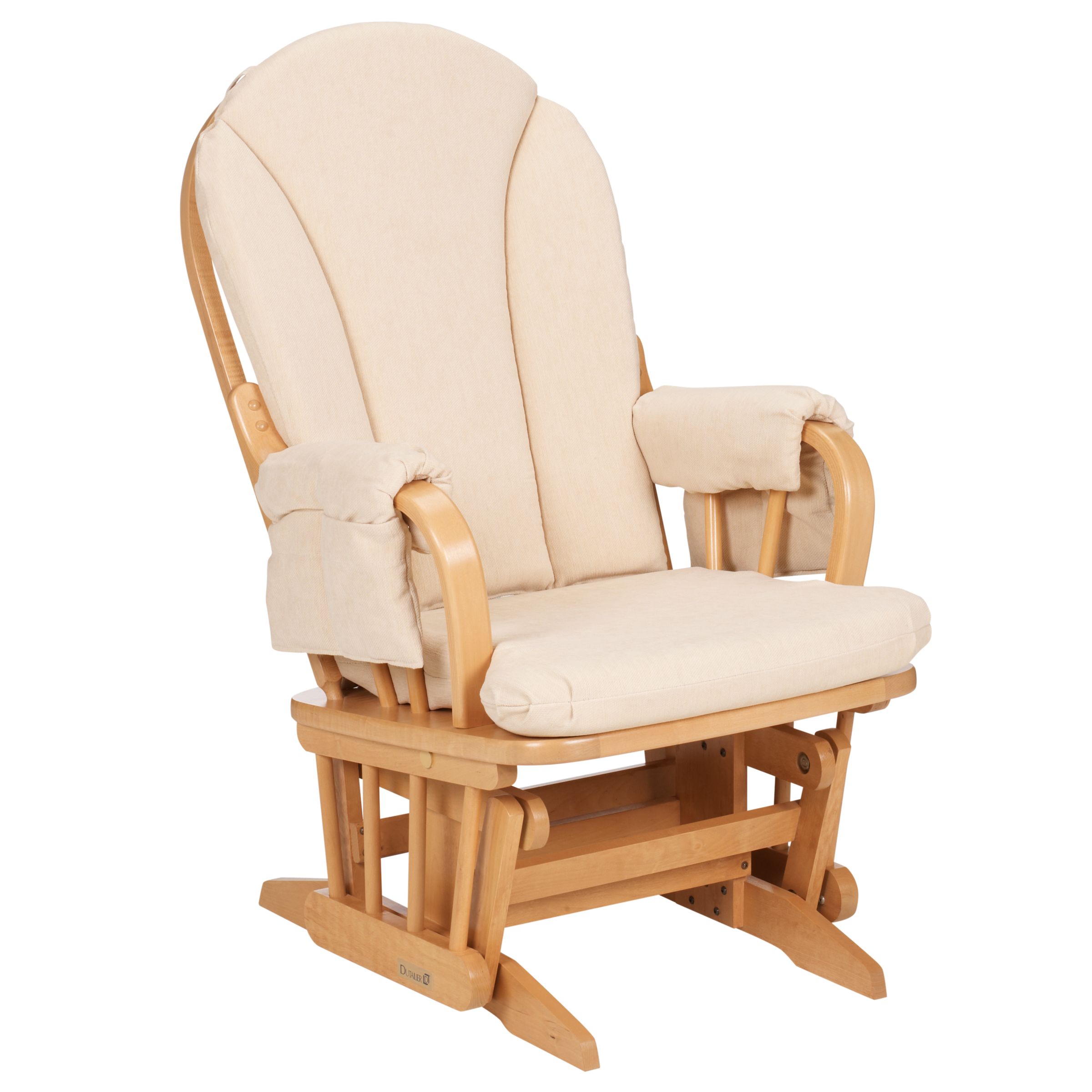 Hayley Glider Chair, Beige/Natural
