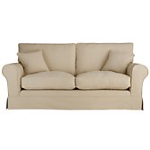 John Lewis Padstow Large Sofa, Cream, width 204cm