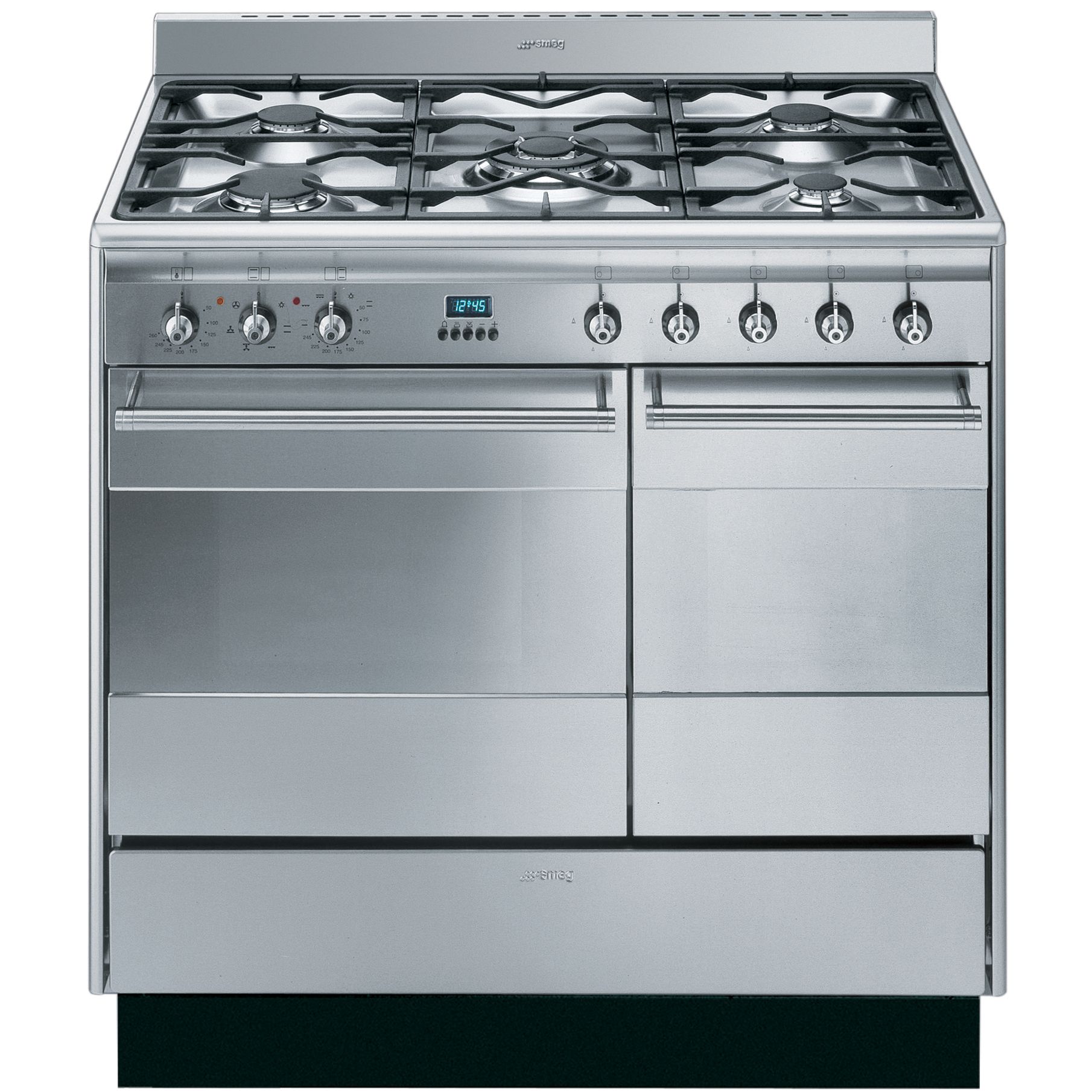 Smeg SUK92MFX5, Dual Fuel Cooker, Stainless Steel at John Lewis