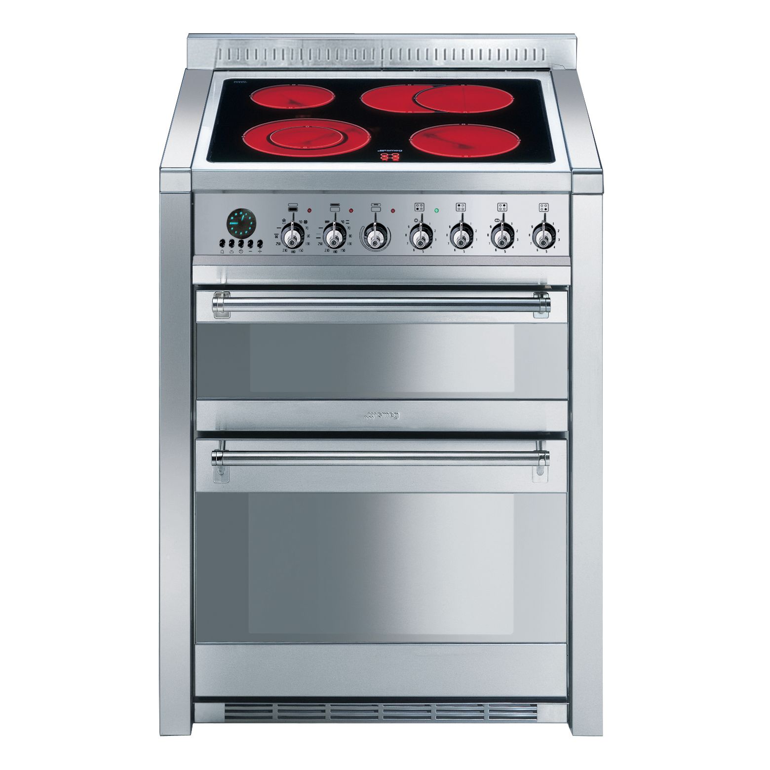 Smeg A42C-6 Double Electric Oven, Stainless Steel