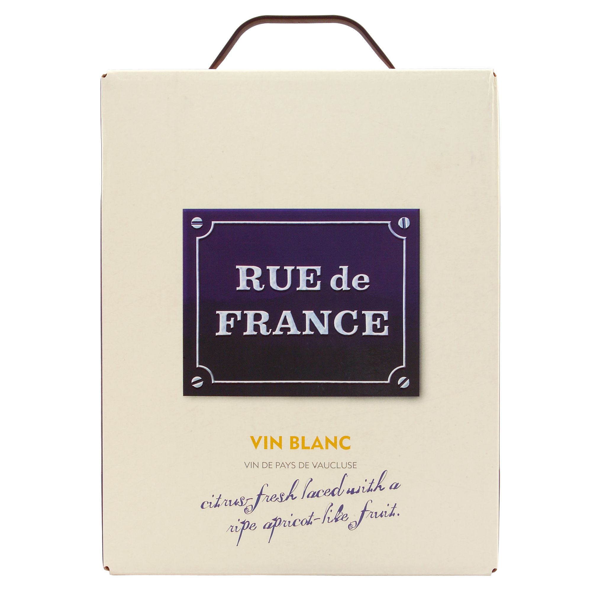 CORPORATE ONLY Rue de France Blanc Vin de Pays de Vaucluse South of France 3 Litre Box