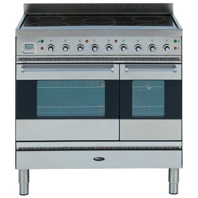 Britannia Range Cooker, Stainless Steel/Chrome, SI-E9T-L-S at JohnLewis