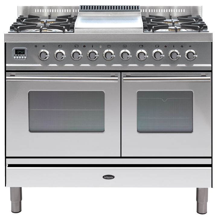 Britannia Range Cooker, Stainless Steel/Chrome, SI-10TC-SLX-S at John Lewis