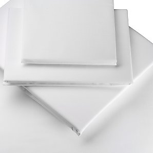 Polycotton Percale Standard Pillowcase, White