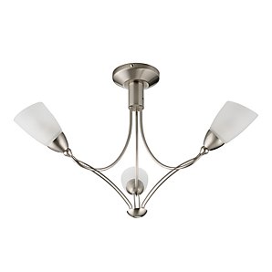 Maria Ceiling Light, 3 Arm, Brushed