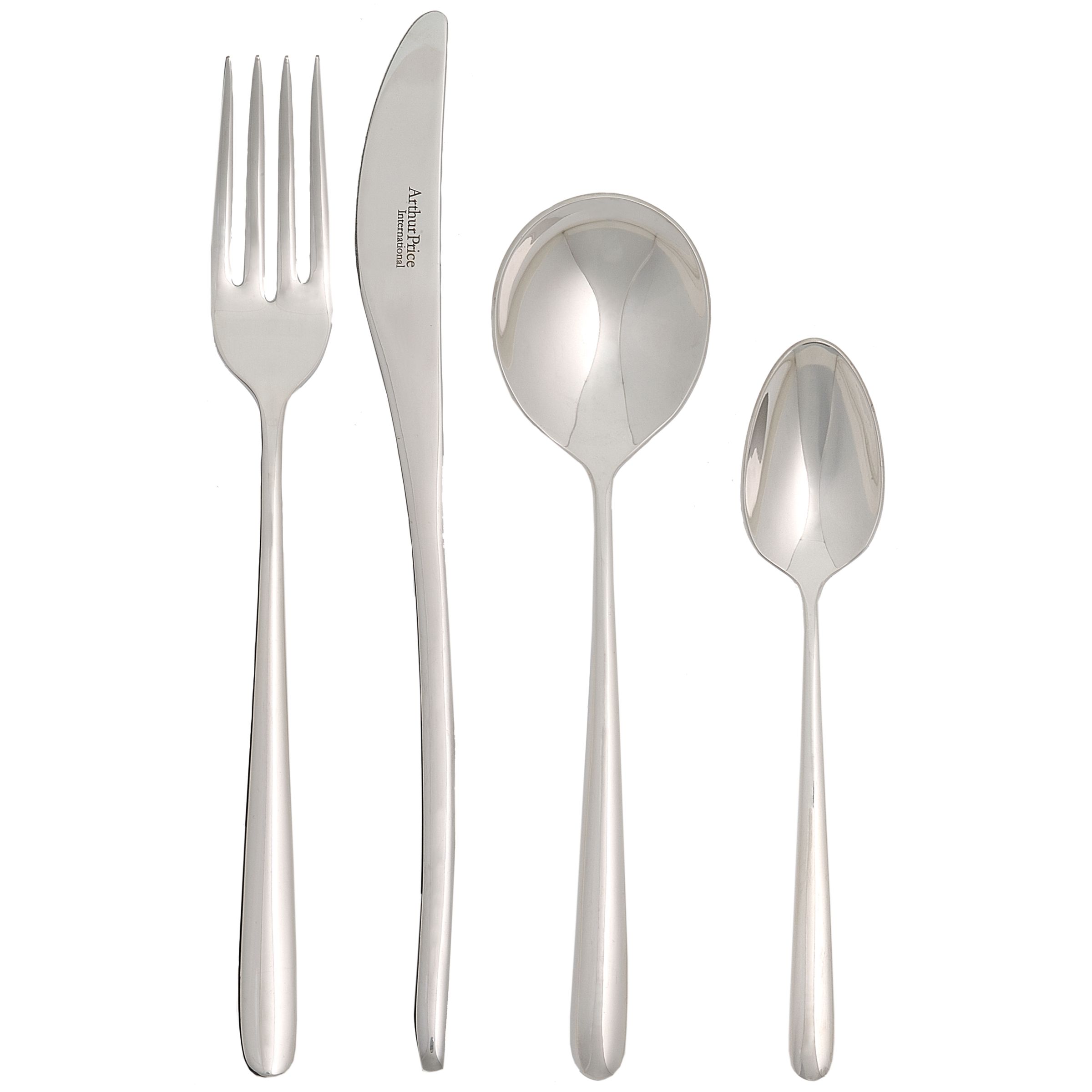 Laurence Llewelyn-Bowen Echo Cutlery Set, Stainless Steel, 32-Piece