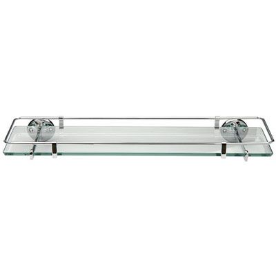 Samuel Heath Curzon Glass Shelf with Guard Rail at John Lewis