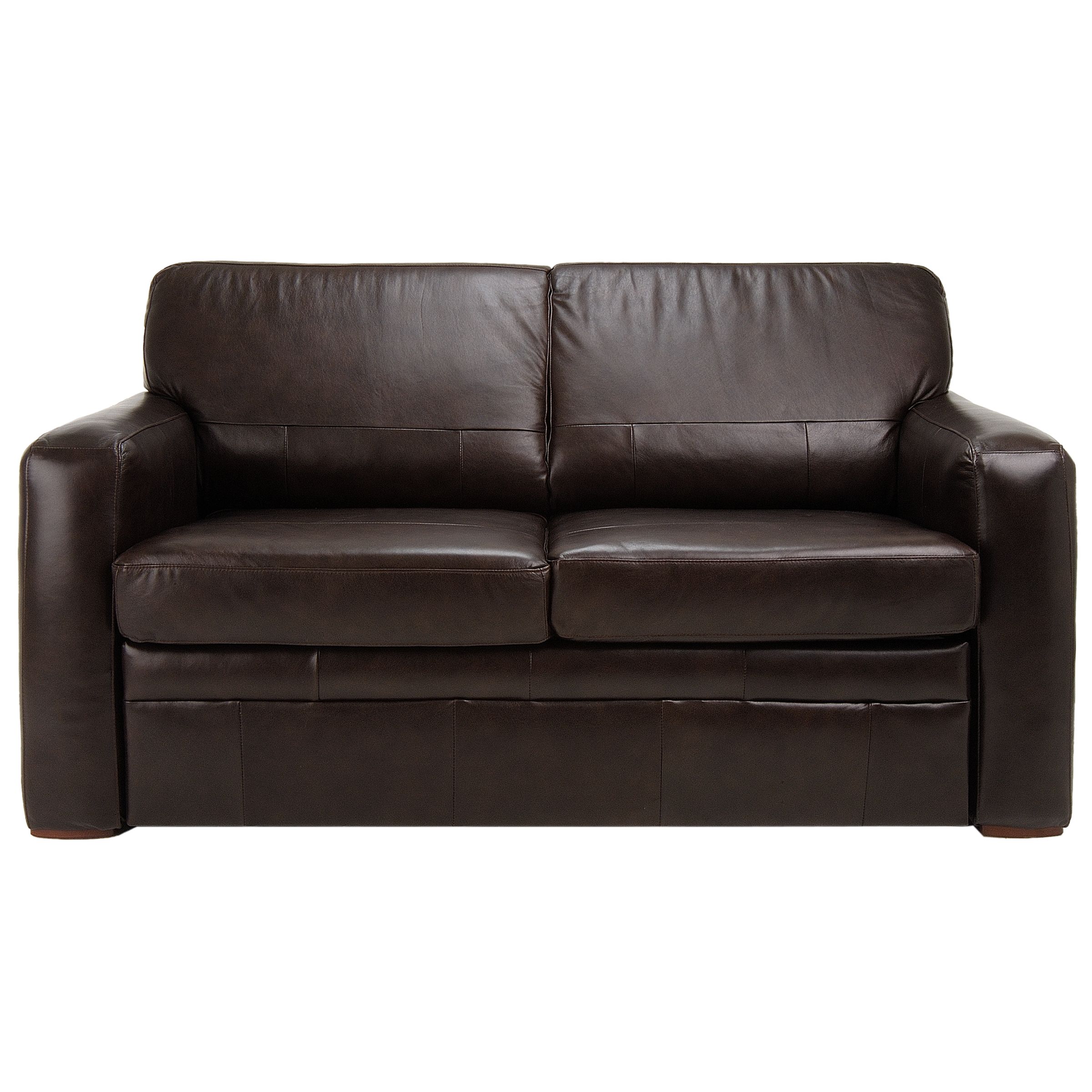 Leather Sofa Bed, Bitter Chocolate