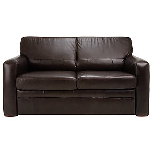 Leather Sofa Bed, Bitter Chocolate