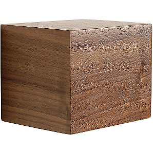 Geo Chunky Block Shelves, Set of 3, Walnut