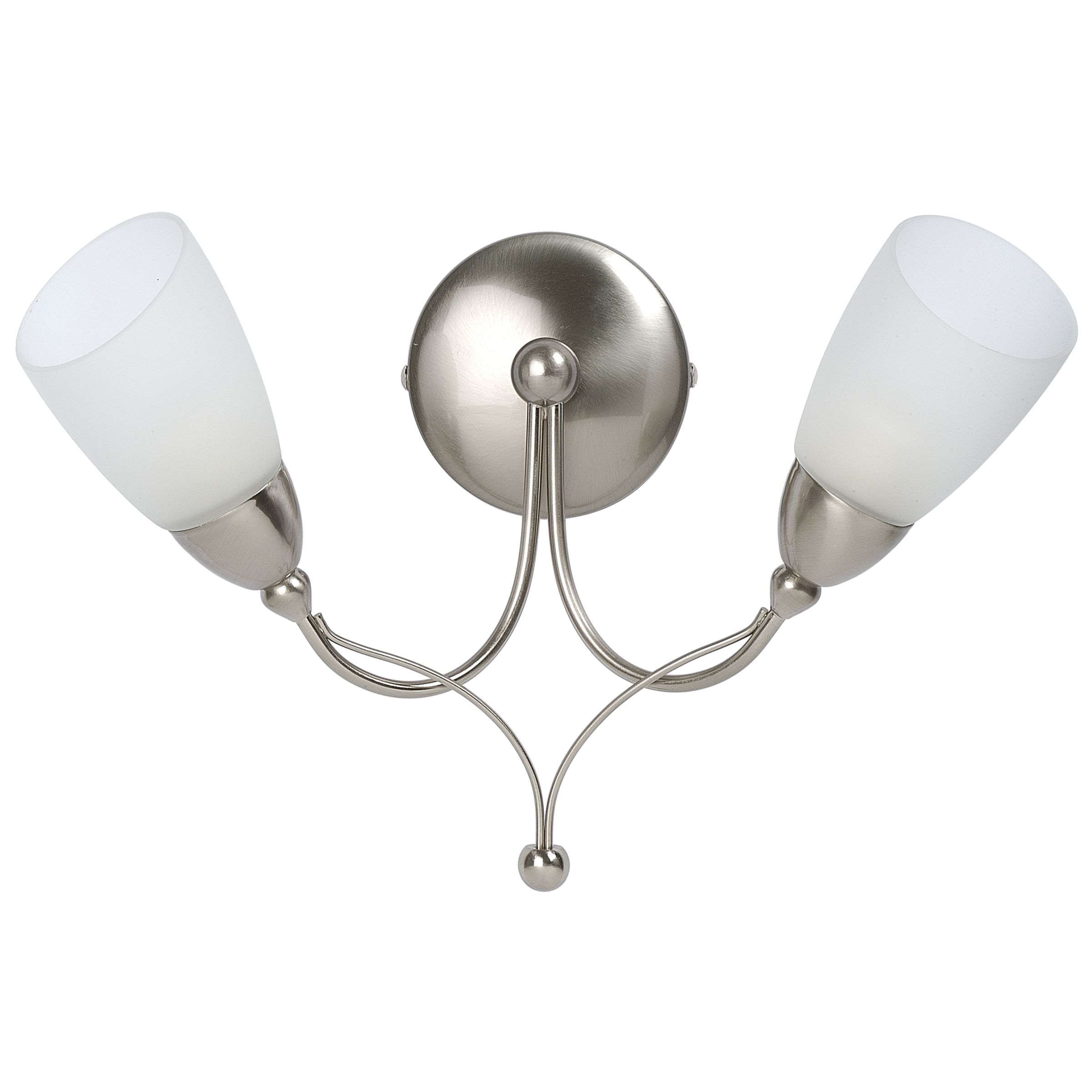 Unbranded Maria Wall Light, 2 Arm, Chrome