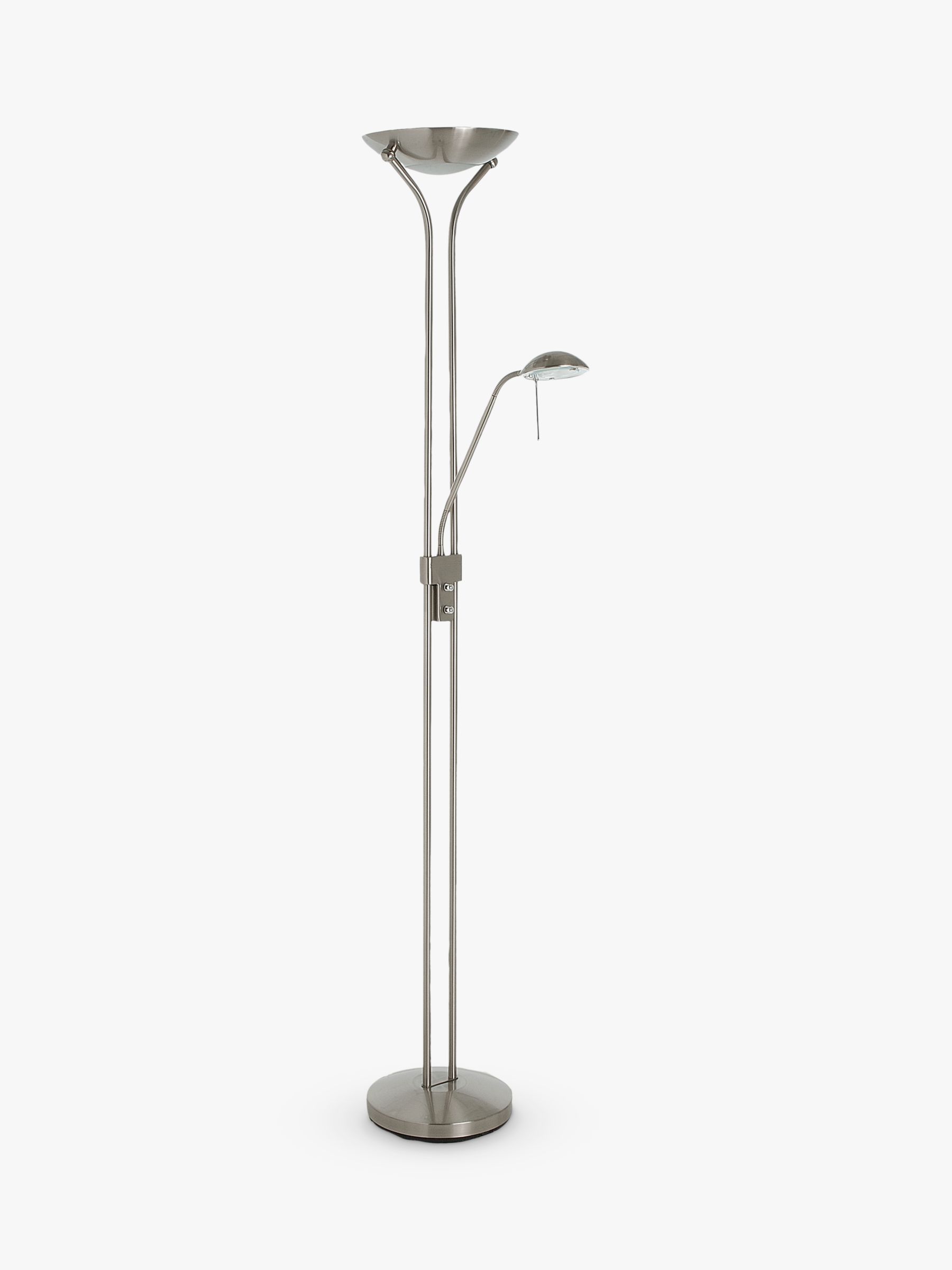 Zella Floor Lamp, Stainless Steel