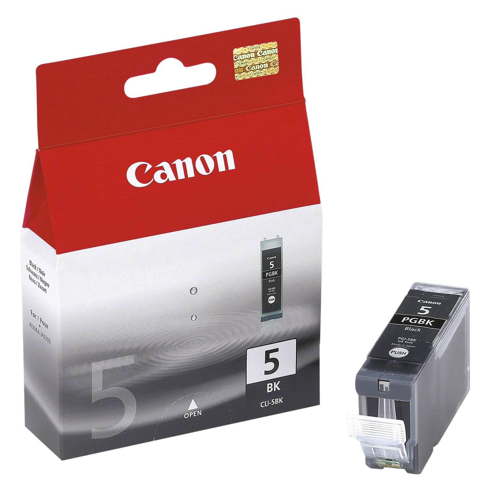 Canon Pixma Inkjet Cartridge, Black, PGI-5BK at John Lewis Department Store