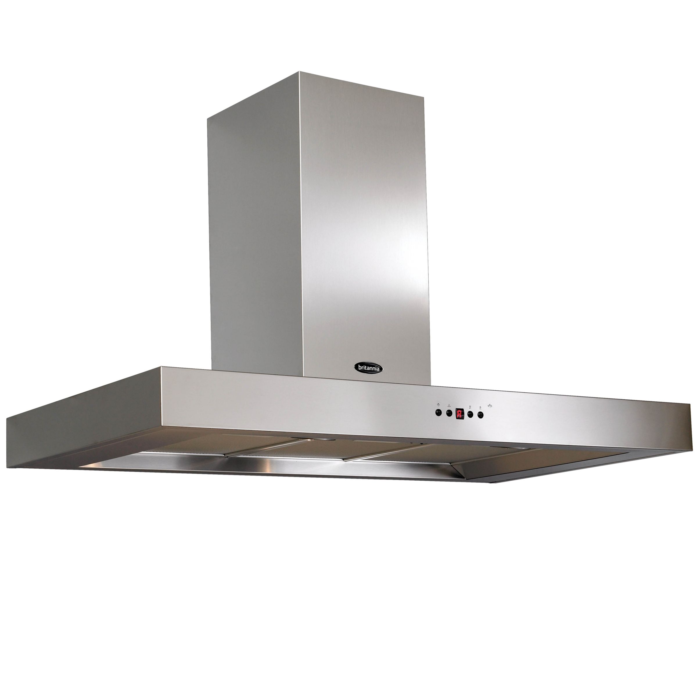 Britannia K7088A-90-S Chimney Hood, Stainless Steel at John Lewis