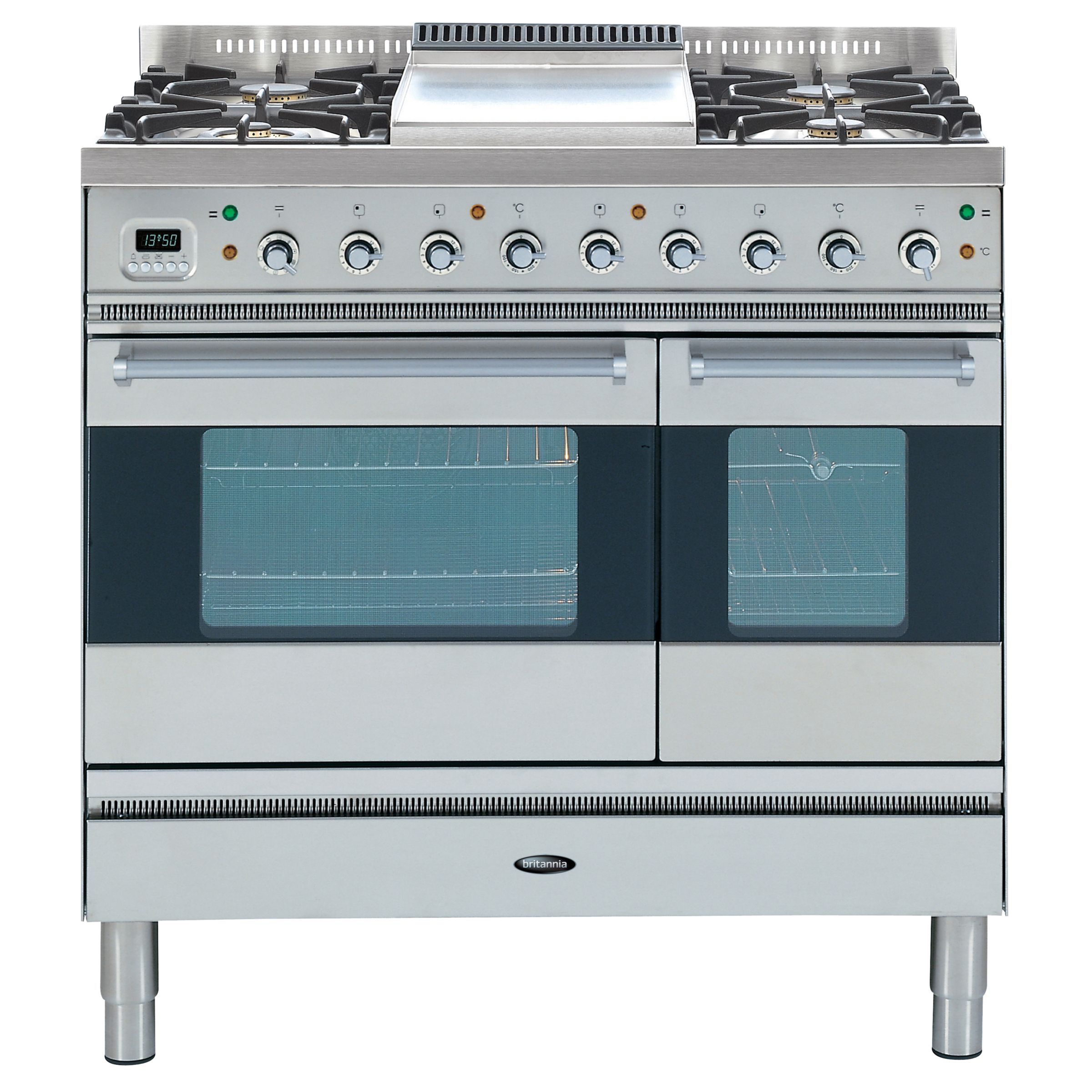 Britannia SI-9TC-L-S Range Cooker, Stainless Steel at JohnLewis