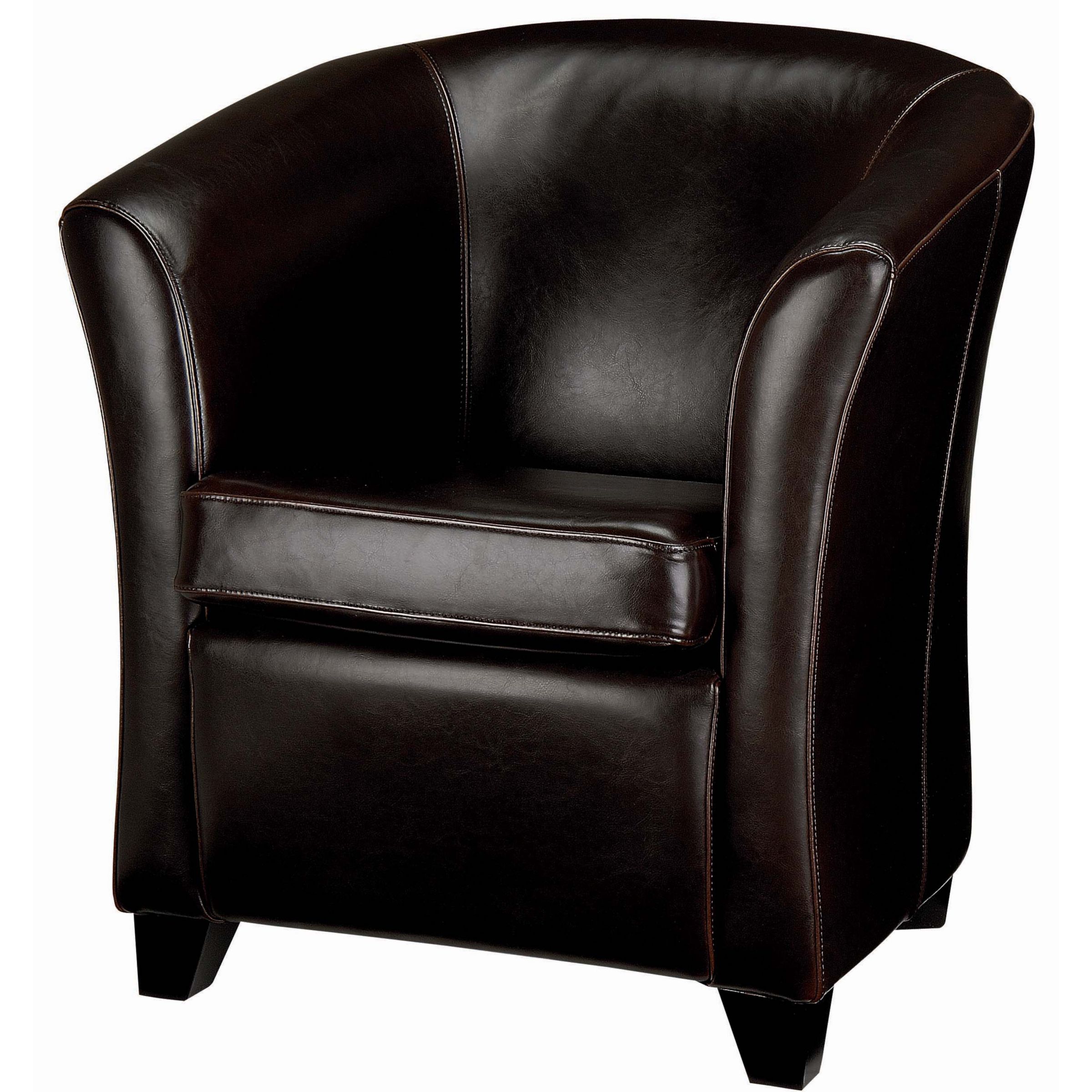 John Lewis Romeo Leather Club Chair, Chocolate at JohnLewis