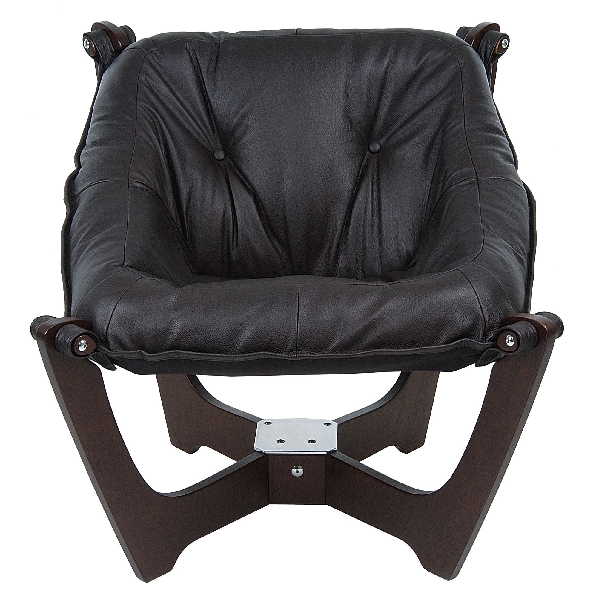 John Lewis Zest Leather Chair, Havana Brown