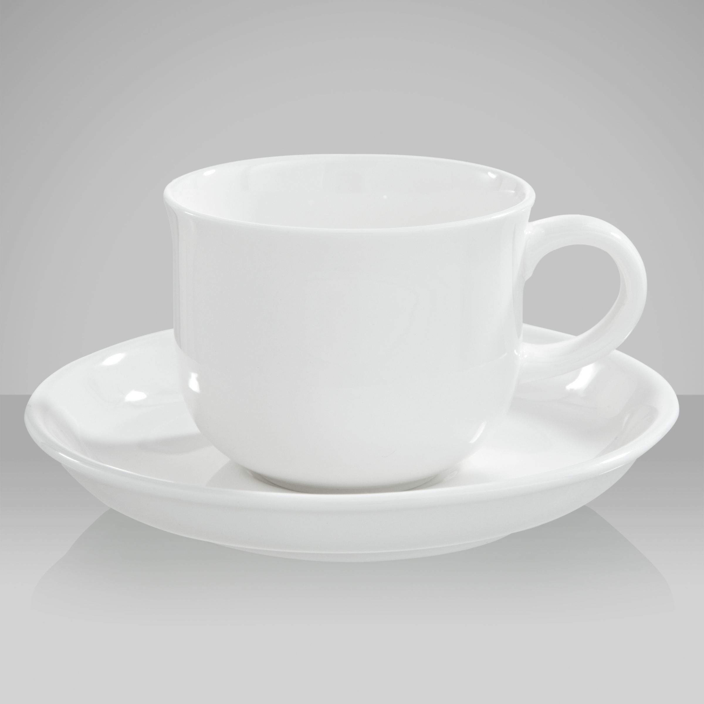 John Lewis White Bone China Coffee Cups and