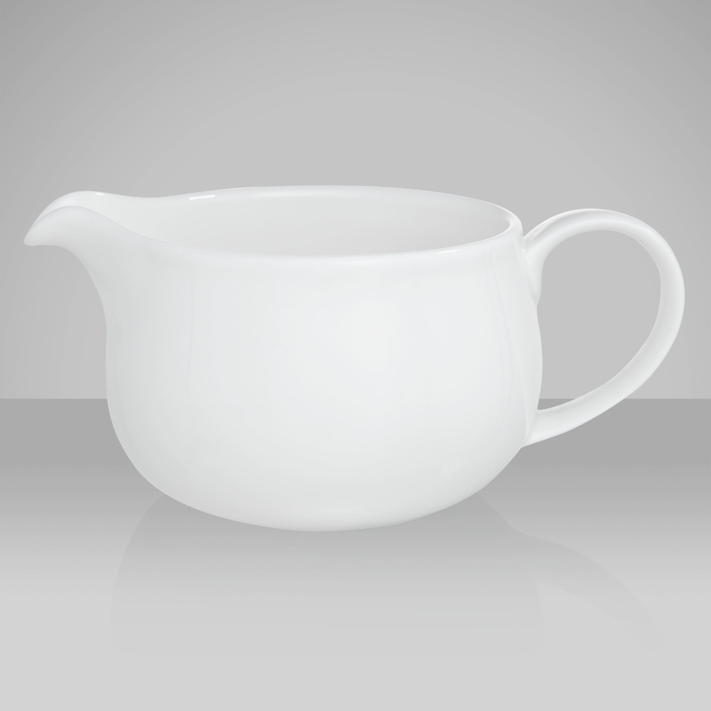 John Lewis White Bone China Sauce Jug