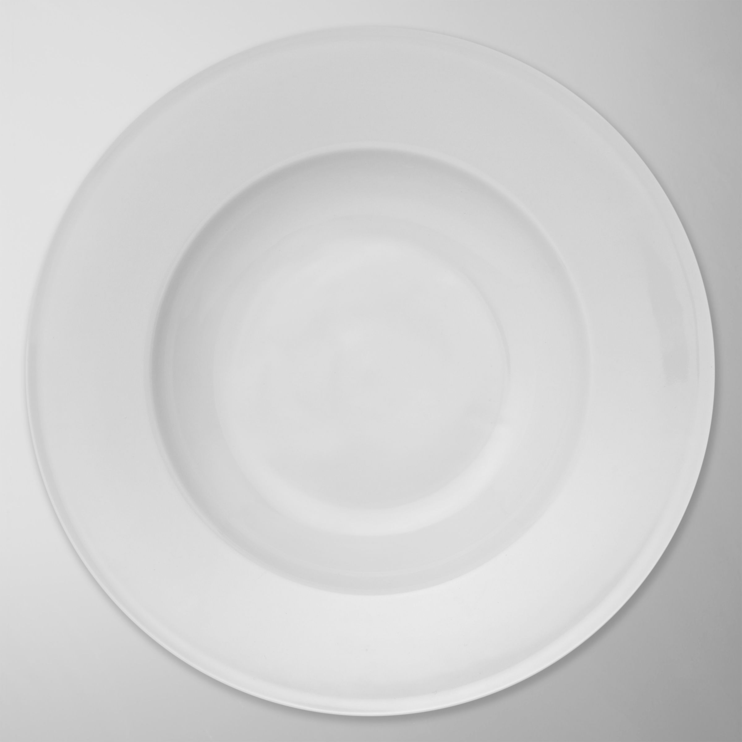 John Lewis White Bone China Pasta Plates, 29cm, Set of 4