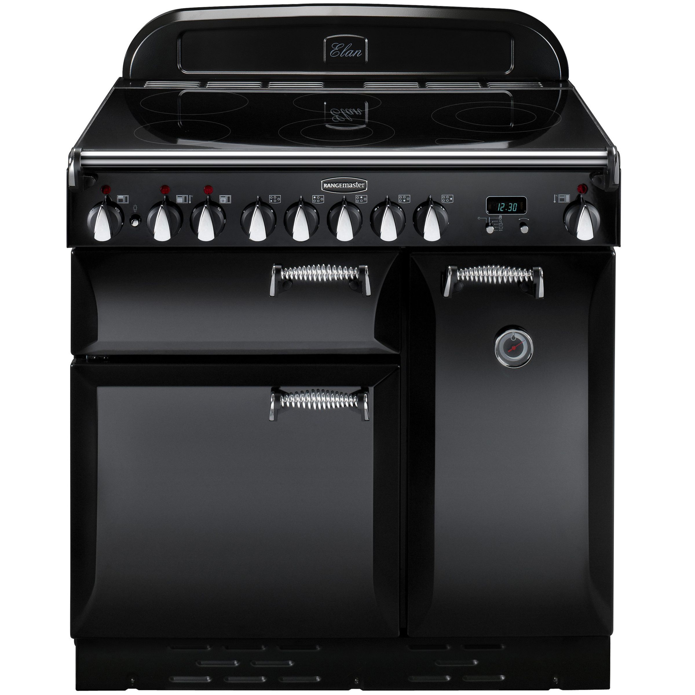 Rangemaster Elan 90 Electric Range Cooker Black