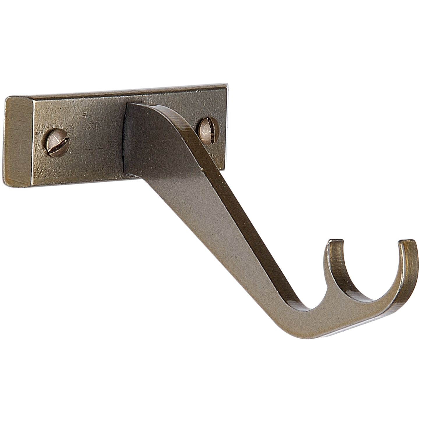 Brass Tone Steel Passing Bracket, 25mm