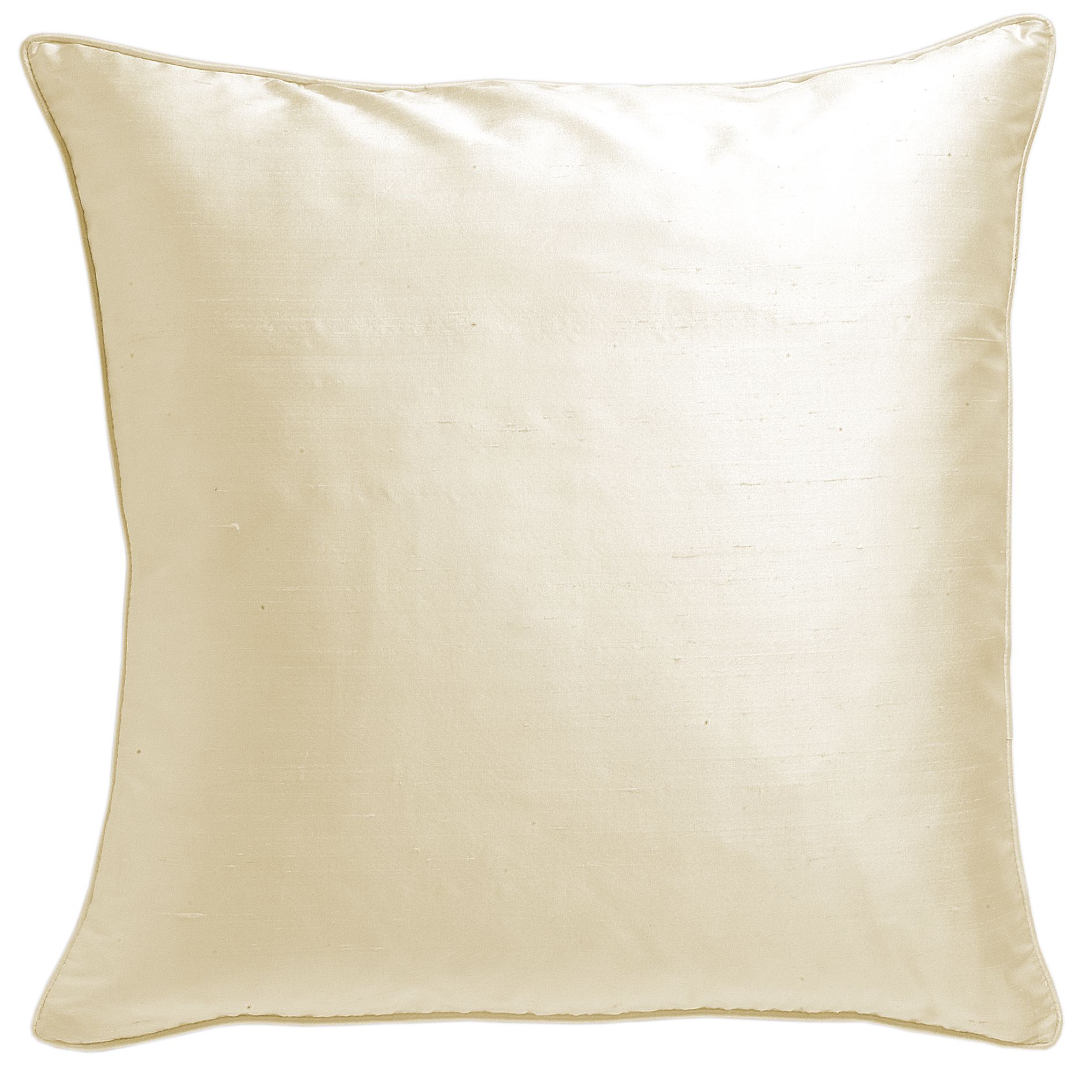 John Lewis Silk Cushion, Ivory