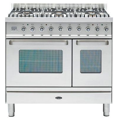 Britannia Range Cooker, Stainless Steel/Chrome, SI-9T6-T-S at John Lewis