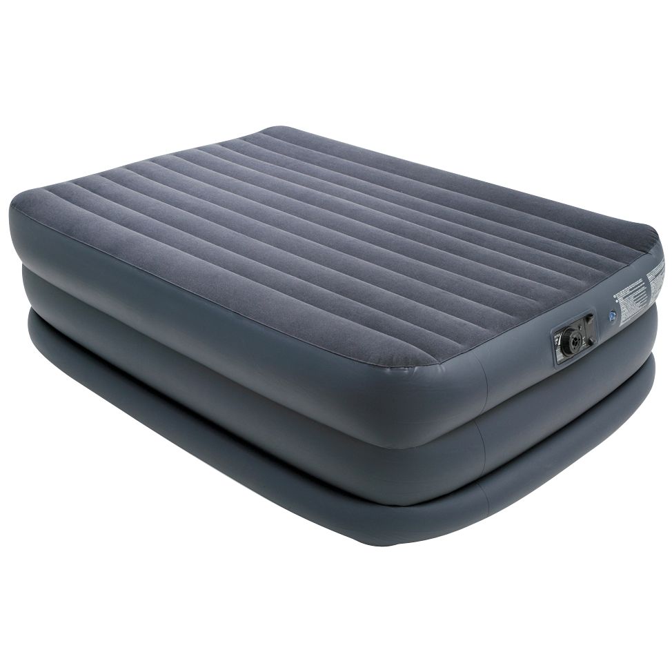 Electric Pump 3-Layer Airbed, Navy